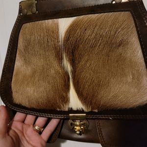 ⚡2 for $40⚡Vintage Purse with Genuine Deer Hide